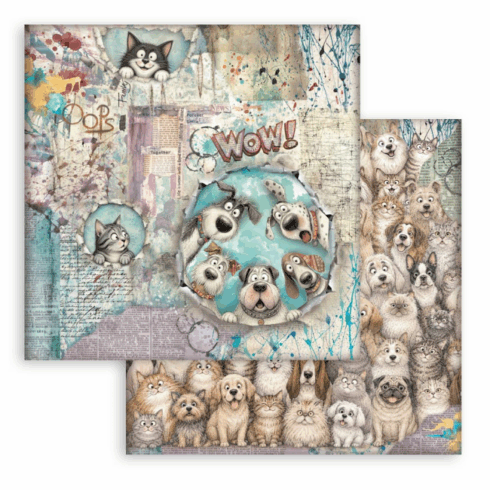 Stamperia Furry Friends 2 paperilajitelma 7
