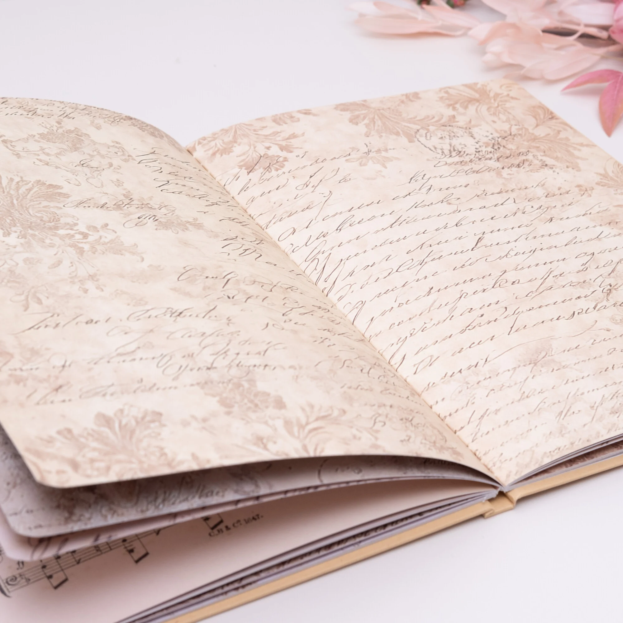 Studio Light – Vintage Paper Backgrounds Journaling & Collage paperilehtiö A5 - Image 3