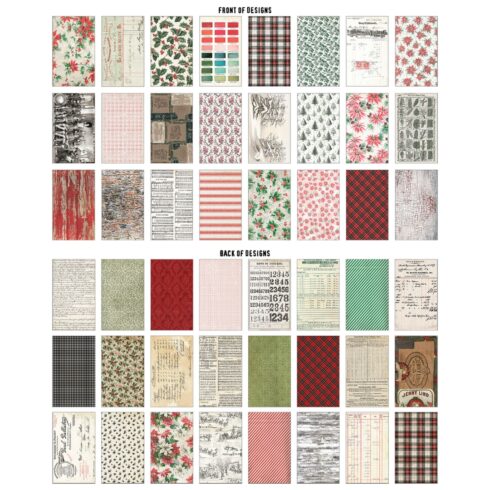 Tim Holtz Idea-ology Christmas Backdrops paperilajitelma (1)