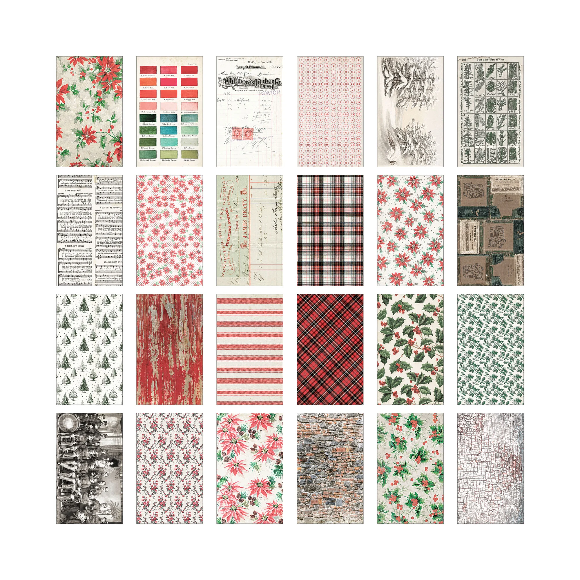 Tim Holtz Idea-ology – Christmas Backdrops paperilajitelma - Image 3