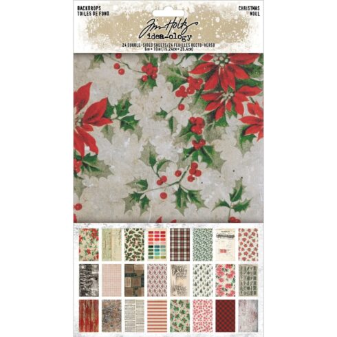 Tim Holtz Idea-ology Christmas Backdrops paperilajitelma