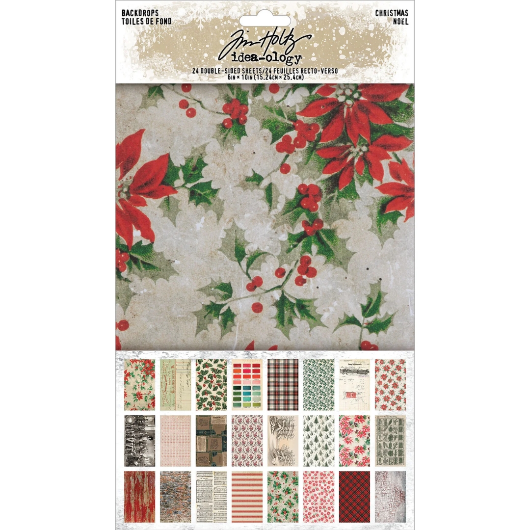 Tim Holtz Idea-ology Christmas Backdrops paperilajitelma