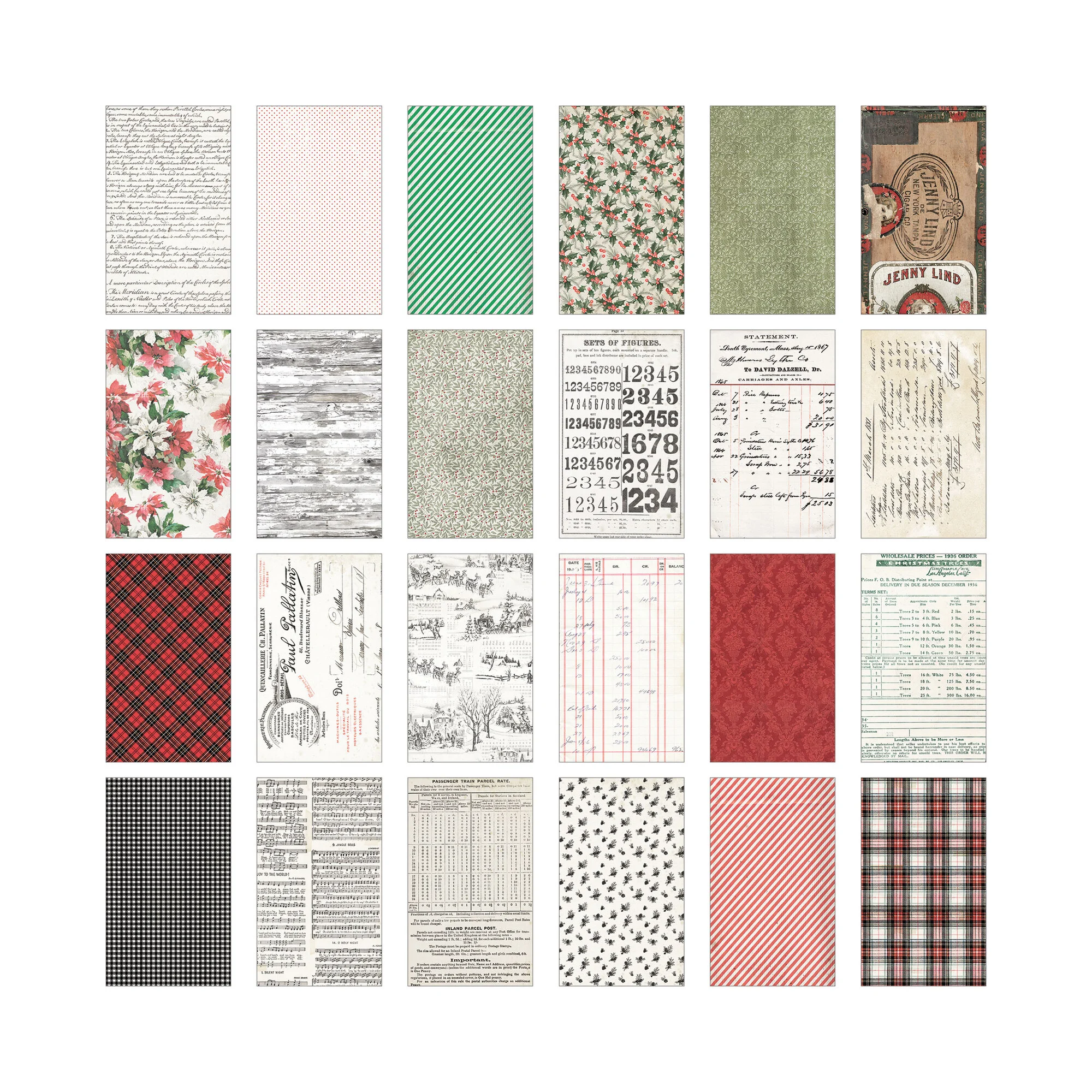 Tim Holtz Idea-ology – Christmas Backdrops paperilajitelma - Image 4