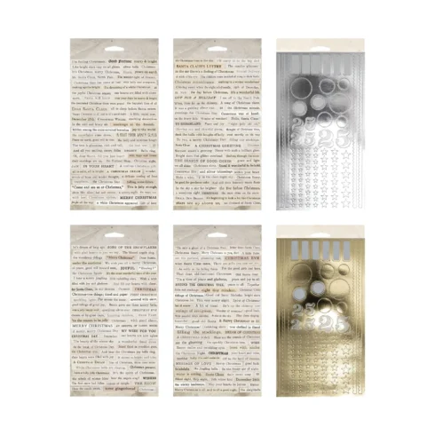 Tim Holtz Idea-ology – Christmas Sticker Book Traditional tarrakirja (458 kpl)