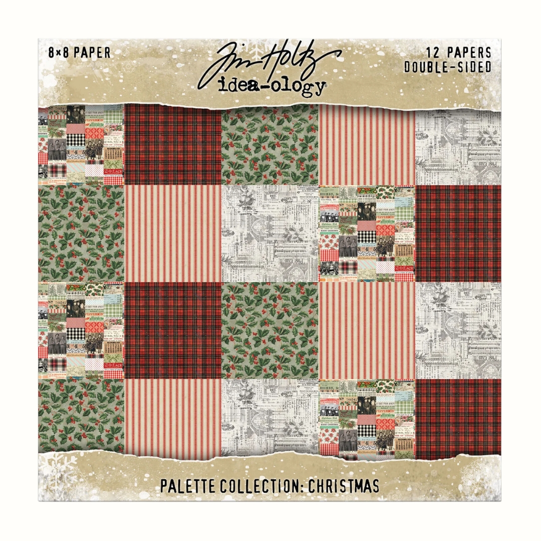Tim Holtz Idea-ology Palette Collection Christmas paperilajitelma 20 x 20 cm
