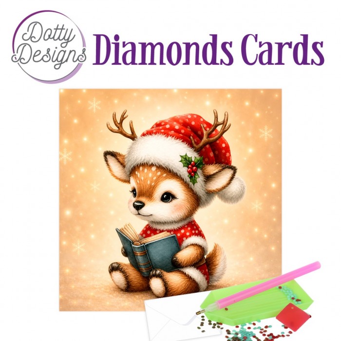 Timanttimaalauskortti Dotty Designs DEER TALES 15x15cm