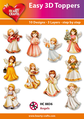 Hearty Crafts Easy 3D Toppers 3D-paketti enkelit