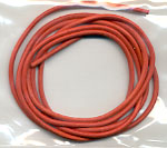 Leather cord 1 m, orange