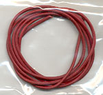Leather cord 1 m, red