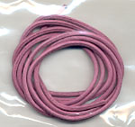 Leather cord 1 m, rose