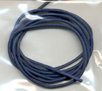 Leather cord 1 m, blue