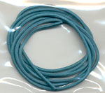 Leather cord 1 m, turquoise