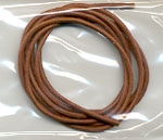 Leather cord 1 m, brown