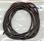 Leather cord 1 m, dark brown