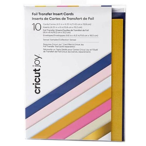 Korttipohjalajitelma foliointiin – Cricut Joy Foil Transfer Insert Cards