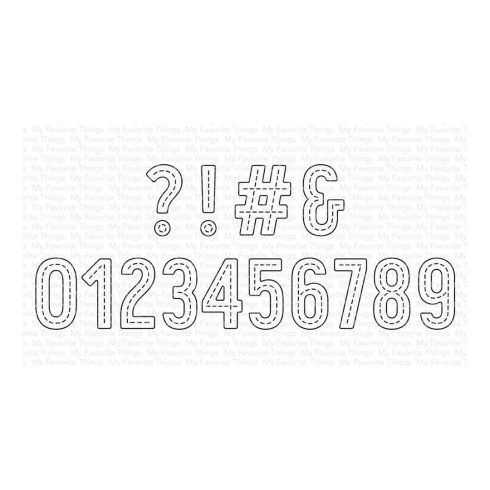 9 My Favorite Things Stitches Numbers Die namics stanssi MFT 2040 c