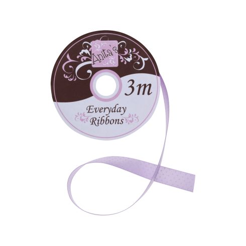 Satin ribbon lilac spotted (3m)