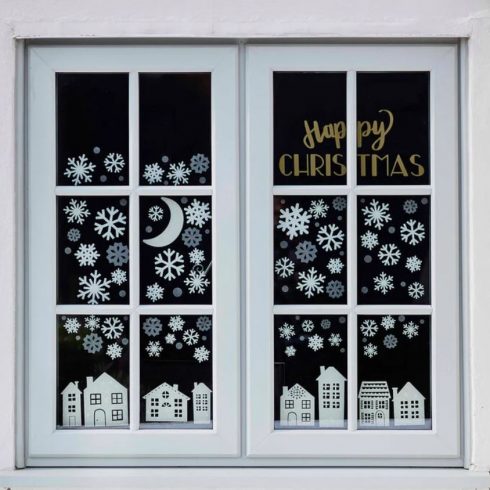 window cling white