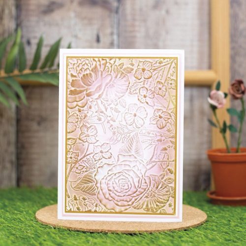 367 CRAFTERS COMPANION ARTS N FLOWERS GARDEN FLORALS 3D EMBOSSING FOLDER DIVINE BLOOMS 2