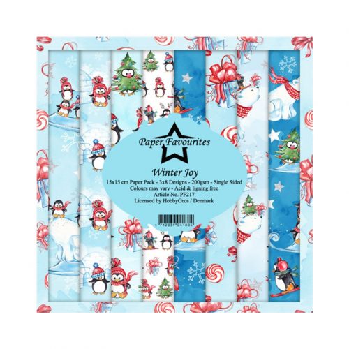 Paper Favourites – Winter Joy paperilajitelma 15 x 15 cm