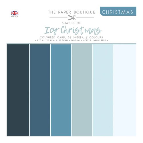 The Paper Boutique – Icy Christmas paperilajitelma Coloured Card 203 x 203 cm