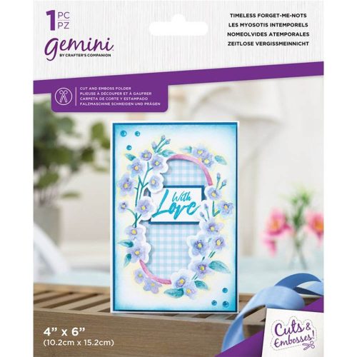 Gemini Cut and Emboss Folder – TIMELESS FORGET ME NOTS