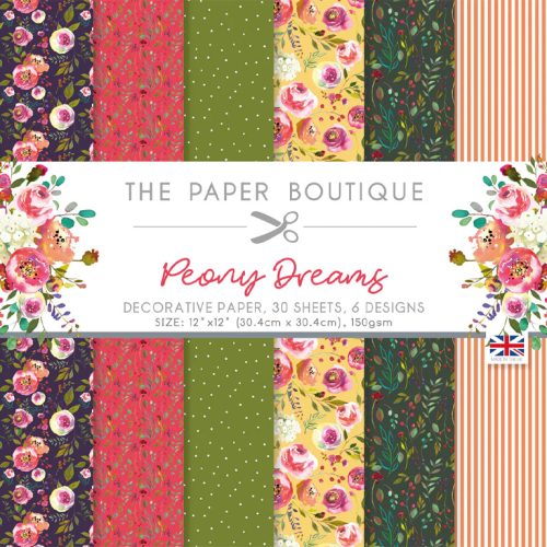 The Paper Boutique – Peony Dreams paperilajitelma 304 x 304 cm