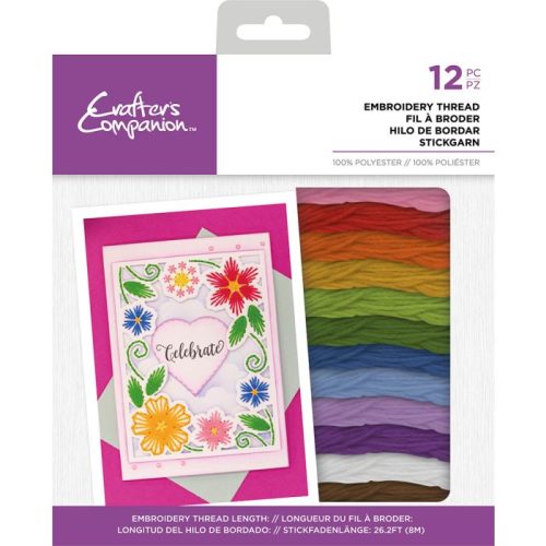 Crafters Companion Embroidery Thread kirjontalangat – RAINBOW