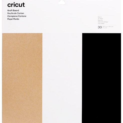 Cricut Kraft Board Sampler Basics – Voimakartonkilajitelma 30x30cm