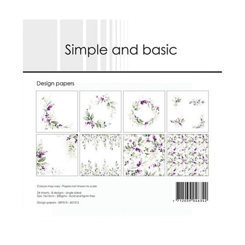 SImple and Basic – Lavender Spirit paperilajitelma 15x 15 cm