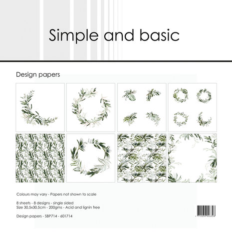 simple and basic green softness 12x12 inch paper p