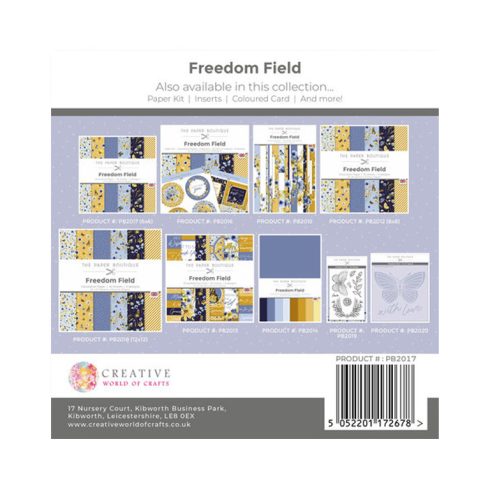 The Paper Boutique – Freedom Field paperilajitelma 152 x 152