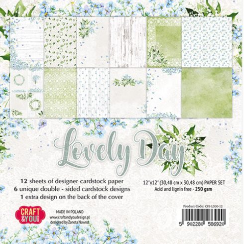 Craft & You Design – Lovely Day paperilajitelma 30,5 x 30,5 cm