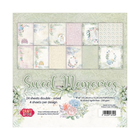 Craft & You Design – Sweet Memories paperilajitelma 15,2 x 15,2 cm