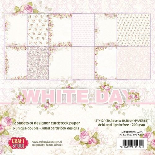Craft & You Design – White Day paperilajitelma 30,5 x 30,5 cm