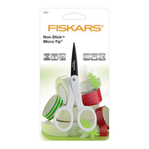 Fiskars Non-Stick™ Micro-Tip® Scissors 12 cm – Sakset