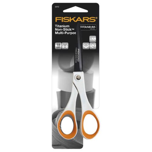 Fiskars Non-Stick™ Titanium Multi-Purpose Scissors 18 cm – Sakset