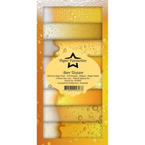 Paper Favourites – Beer Texture paperilajitelma 10 x 21 cm