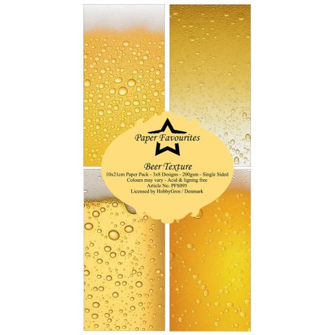 Paper Favourites – Beer Texture paperilajitelma 10 x 21 cm 1