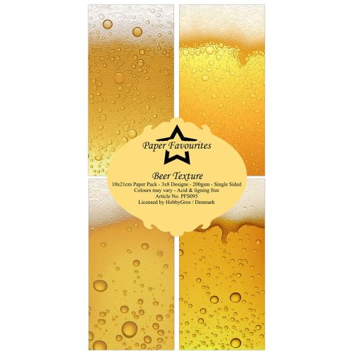 Paper Favourites – Beer Texture paperilajitelma 10 x 21 cm 2
