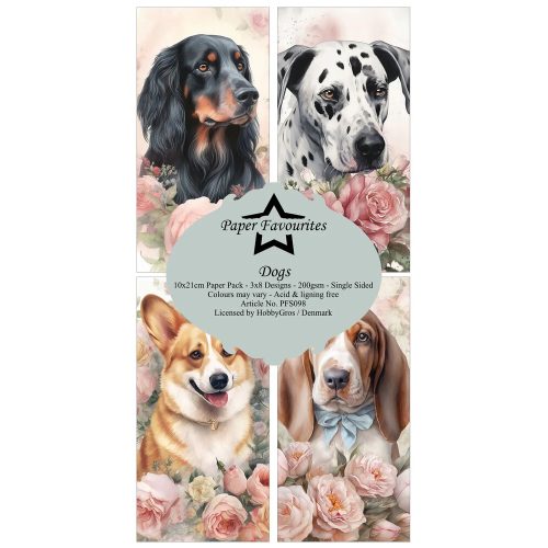 Paper Favourites – Dogs paperilajitelma 10 x 21 cm 1