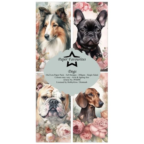 Paper Favourites – Dogs paperilajitelma 10 x 21 cm 2