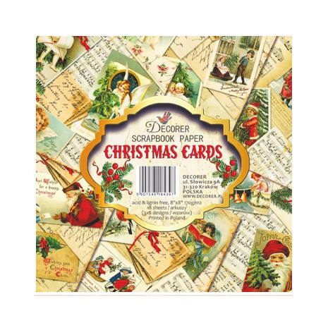Decorer – Christmas Cards paperilajitelma 20,3 x 20,3 cm