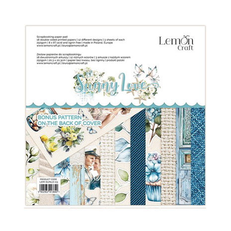 Lemon Craft – Sunny Love Elements paperilehtiö 20,3 x 20,3 cm