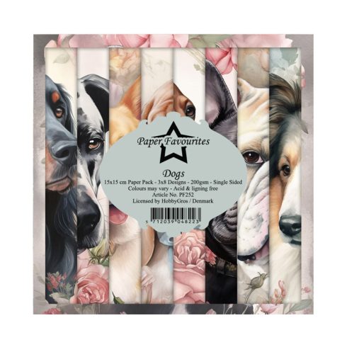 Paper Favourites – Dogs paperilajitelma 15 x 15 cm