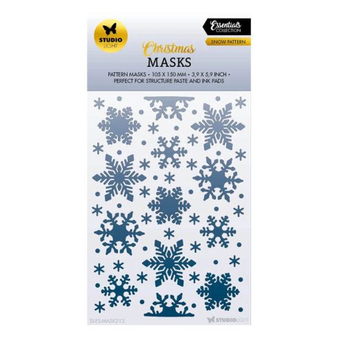 Studio Light Christmas Masks sapluuna – SNOW PATTERN