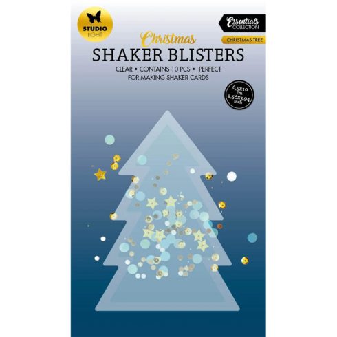Studio Light shaker muovikupu (10 kpl) – CHRISTMAS TREE SHAPE ESSENTIALS