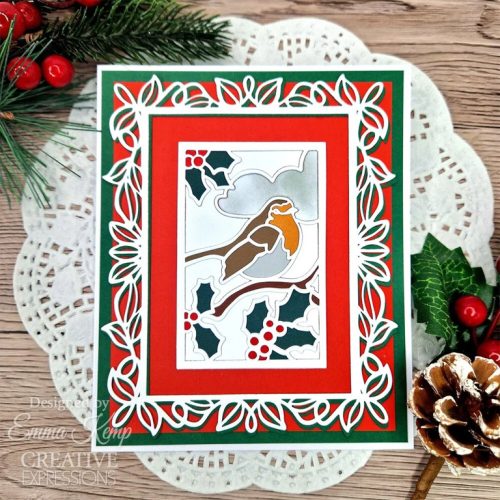 Creative Expressions stanssi – STAINED GLASS CHRISTMAS SONGBIRD1