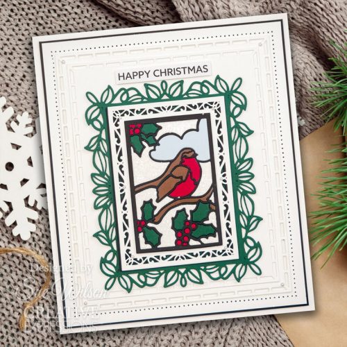 Creative Expressions stanssi – STAINED GLASS CHRISTMAS SONGBIRD4