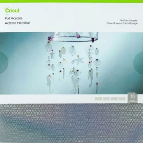 Cricut Foil Acetate Pin Point Sampler 12″- Läpinäkyvä muovikalvo lajitelma (16 kpl)